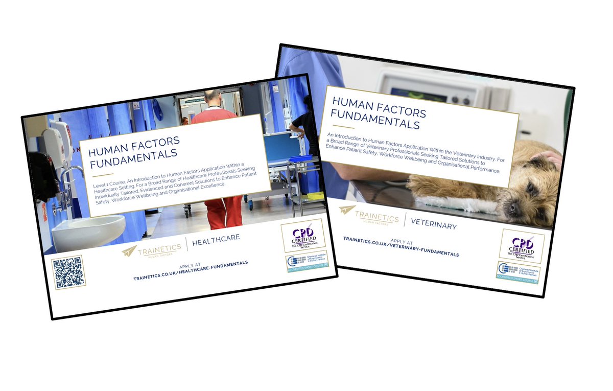 Trainetics (@trainetics) on Twitter photo š” Still relying on ātry harderā or ābe more resilientā at work? Your organisation is already behind.
But our #HumanFactors Fundamentals course is just 1 month away!
š
26 Sep
š BA Global Learning Academy
Healthcare: trainetics.co.uk/healthcare-funā¦
Veterinary: trainetics.co.uk/veterinary-fun⦠š” Still relying on ātry harderā or ābe more resilientā at work? Your organisation is already behind.
But our #HumanFactors Fundamentals course is just 1 month away!
š
26 Sep
š BA Global Learning Academy
Healthcare: trainetics.co.uk/healthcare-funā¦
Veterinary: trainetics.co.uk/veterinary-funā¦