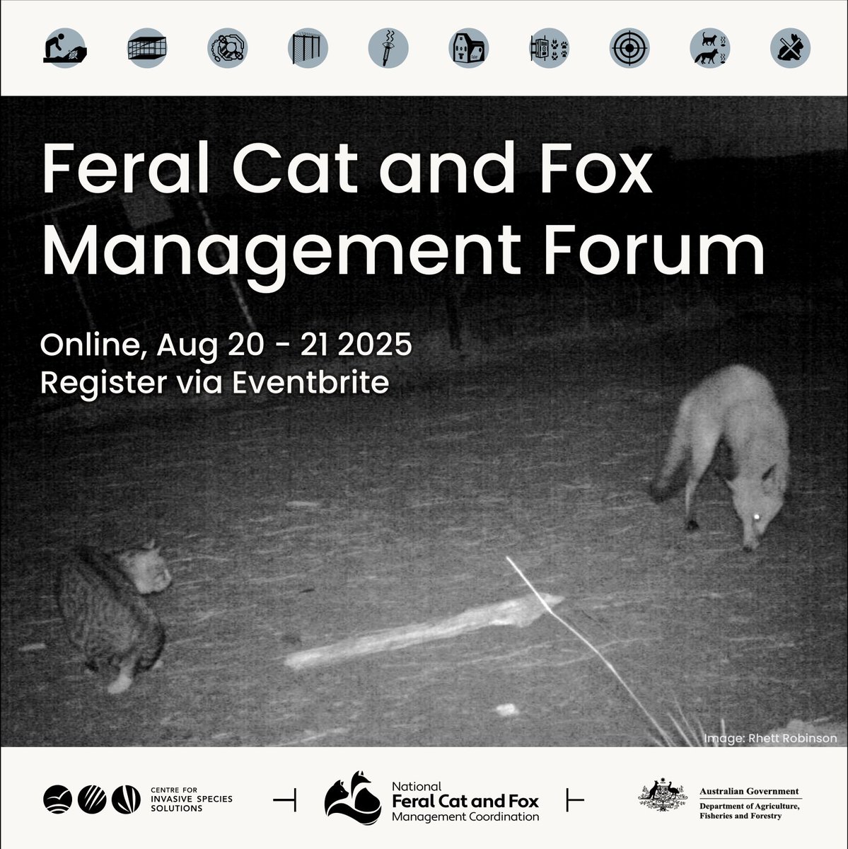 NFCFMC's tweet photo. 📣 What are you doing next week? Attending our two-day online Feral Cat and Fox Management Forum of course! 

Check the links below for more info! 

Register for day one: https://t.co/Q3UYqUHkz3

Register for day two: https://t.co/VE1qKgu4P4

See you all online! 🐱🦊 https://t.co/GcJ3WFNerW