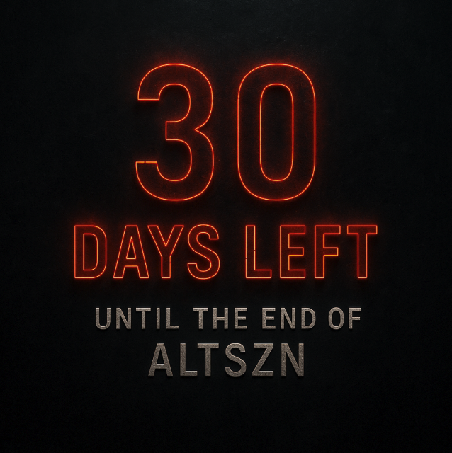EXCAVO's tweet image. 1/7 I believe we have about 30 days left until #ALTSZN ends.
The last few weeks, a health scare forced me to step back &amp;amp; rethink everything. It led me to one final, high-conviction bet for this season.
Here’s my unfiltered thought process