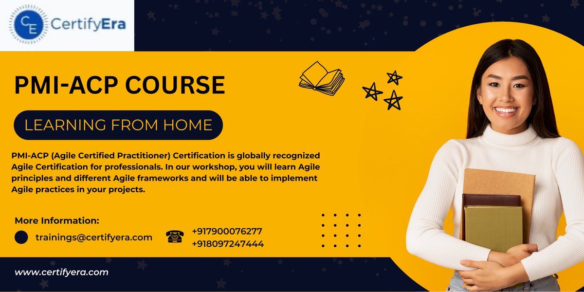 certifyera's tweet image. "🚀 Boost your career with PMI-ACP Certification – globally recognized!Learn Agile principles, explore frameworks
📩 trainings@certifyera.com | 📞 +91 7900076277/+91 8097247444🌐 certifyera.com
#PMIACP #AgileCertification #AgileTraining #CareerGrowth #ProjectManagement