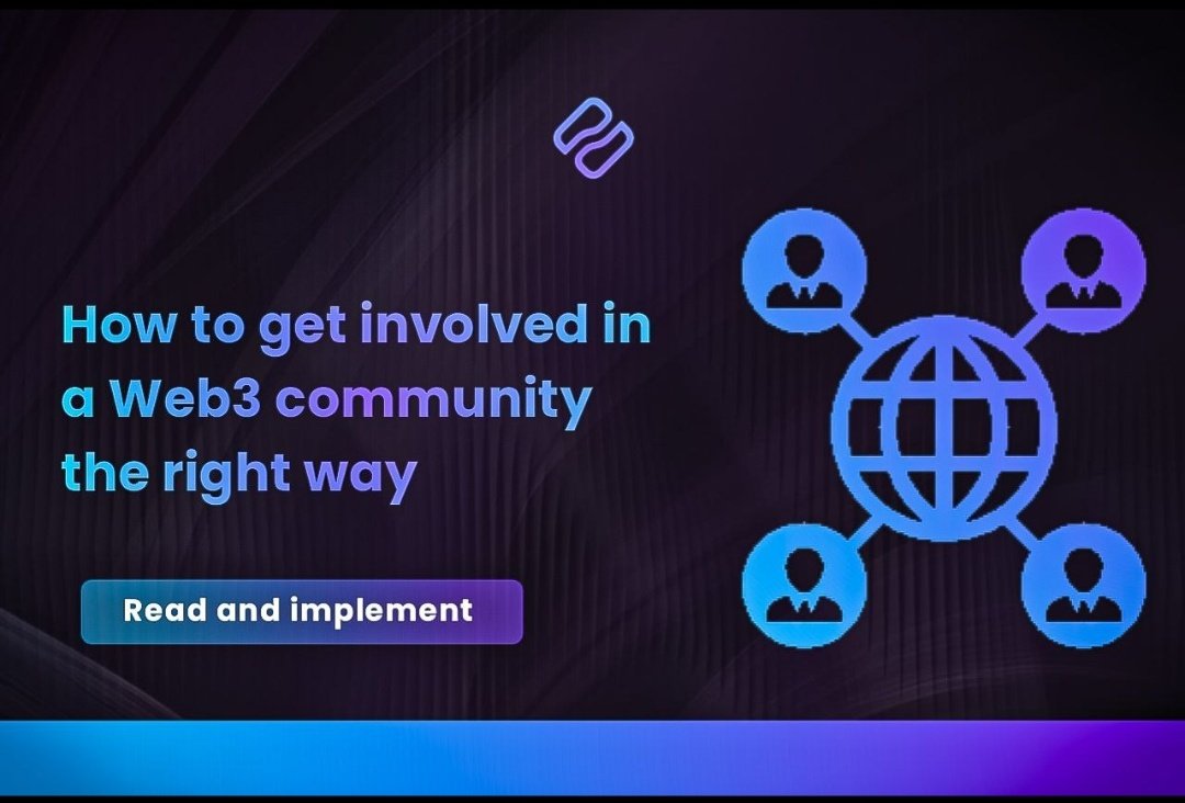 𝐇𝐎𝐖 𝐓𝐎 𝐆𝐄𝐓 𝐈𝐍𝐕𝐎𝐋𝐕𝐄𝐃 𝐈𝐍 𝐀 𝐖𝐄𝐁𝟑 𝐂𝐎𝐌𝐌𝐔𝐍𝐈𝐓𝐘 𝐓𝐇𝐄 𝐑𝐈𝐆𝐇𝐓 𝐖𝐀𝐘

A lot of people in Web3 only started getting things right when they found the right community.

You know that place where people actually notice you, say hi, and make you feel like