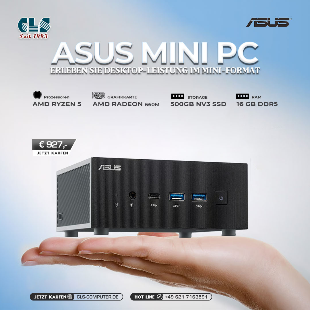 cls_computer's tweet image. 🔊 ASUS MINI-PC – Kompakte Power für Multitasking und Produktivität.
🔗 Jetzt bestellen: cls-computer.de/mini-pc-amd-ry…

#CompactComputing #TechTrend #minipc #asus #PowerfulPC