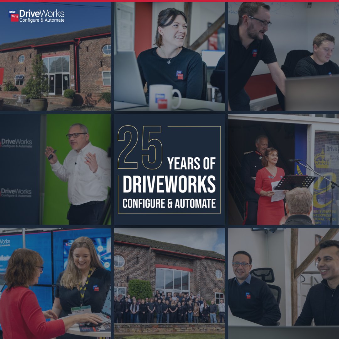 From a CAD automation program in 2001, DriveWorks design automation, 3D product configurator, and CPQ for manufacturing solutions now make a difference for manufacturers all over the world.

Learn more ➡️ ow.ly/Axxm50WFaui

#DriveWorks #DesignAutomation #CPQ