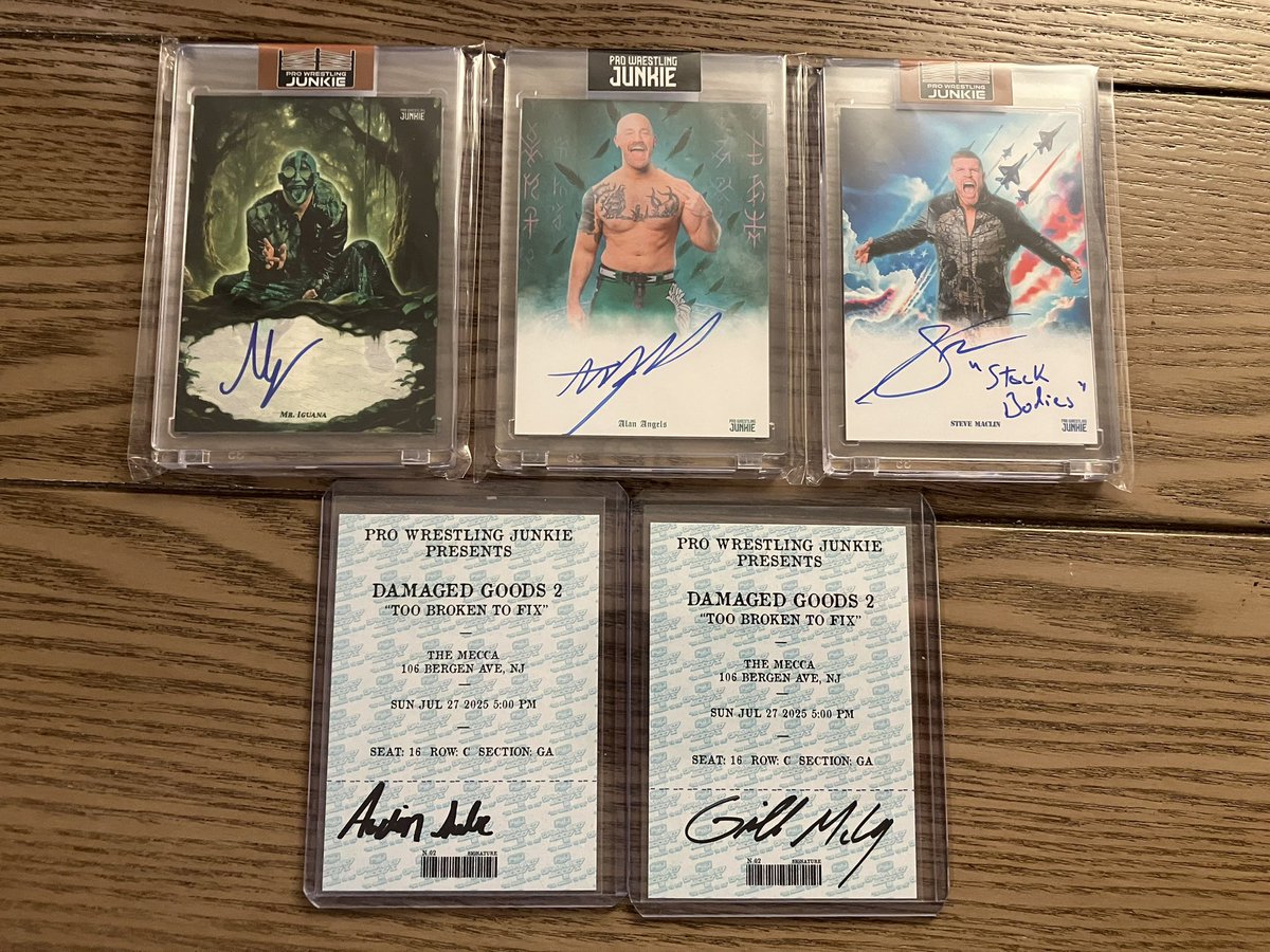 Sam Teller (@spartansam118) on Twitter photo #wrestlingcardwednesday It was a good week for my signed card collection! I got a bunch of cards signed at <a href="/PWRevolver/">Wrestling REVOLVER</a>’s Jerry Lynn Invitational tournament last weekend. Then I got some heavy hitters in the mail from eBay, from <a href="/1called_manders/">1 Called Manders ワン・コールド・マンダース</a>’ whatnot stream, & from <a href="/PWJCARDS/">Pro wrestling junkie</a>! #wrestlingcardwednesday It was a good week for my signed card collection! I got a bunch of cards signed at <a href="/PWRevolver/">Wrestling REVOLVER</a>’s Jerry Lynn Invitational tournament last weekend. Then I got some heavy hitters in the mail from eBay, from <a href="/1called_manders/">1 Called Manders ワン・コールド・マンダース</a>’ whatnot stream, & from <a href="/PWJCARDS/">Pro wrestling junkie</a>!
