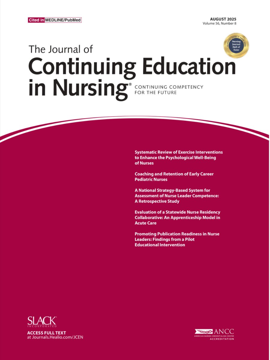 This study evaluated the effectiveness of a comprehensive goal assessment system for nurse leaders (CGASNL) in improving nursing quality and management outcomes. 

Read now for FREE: tinyurl.com/5n6r8cc8

#nursing #nursingeducation