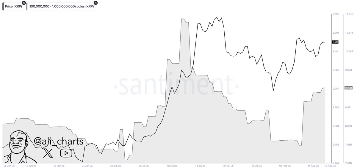 ali_charts's tweet image. 320 million $XRP bought by whales in the last 72 hours!