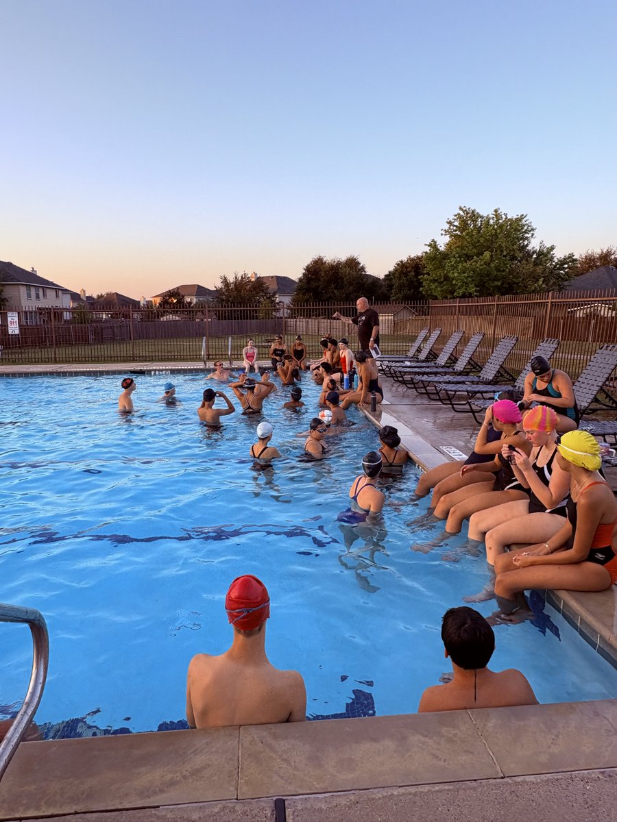 HuttoSwim's tweet image. Rise and shine, Hippos! Morning practice is in full swing as we gear up for an incredible season.  No longer the little team that could! We have grown leaps and bounds in number and skill!  #HuttoSwim #MorningGrind #RaiseTheStandard #CanYouHearUsNow