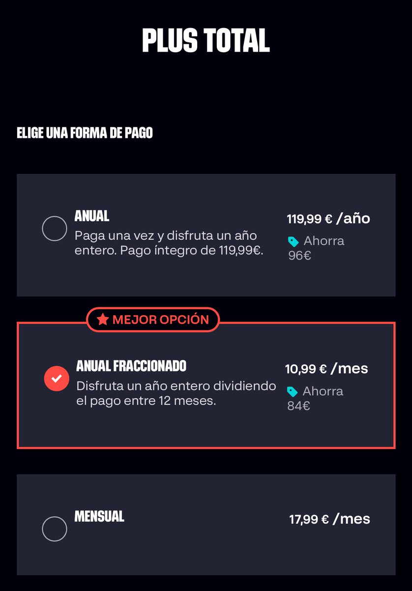GradaBpro's tweet image. 🚨 Estos son los 2 planes por el cual podrás ver todos los partidos de 1RFEF a través de @LaLigaPlus 

➡️ 1RFEF - 1 dispositivo

➡️ Plus Total - 2 dispositivos

💰 Con el anual fraccionado podrás seguir toda la categoría desde 10,99€