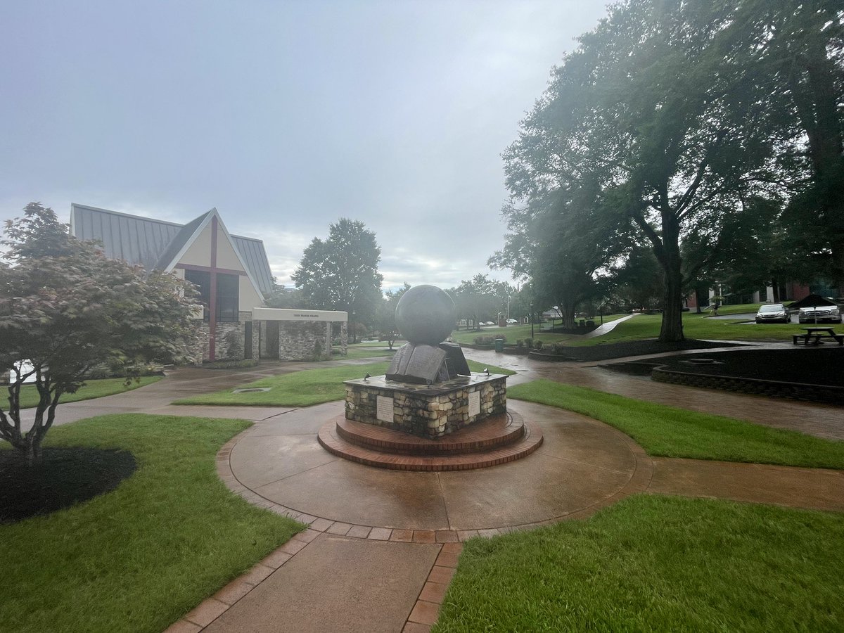 Today kicks off our new year <a href="/NGreenvilleUniv/">North Greenville University</a> with faculty workshops. Despite the rainy weather, the outlook here is so bright. I am so thankful to serve alongside faculty of various disciplines who love Jesus &amp; equip our students to make disciples wherever they find themselves