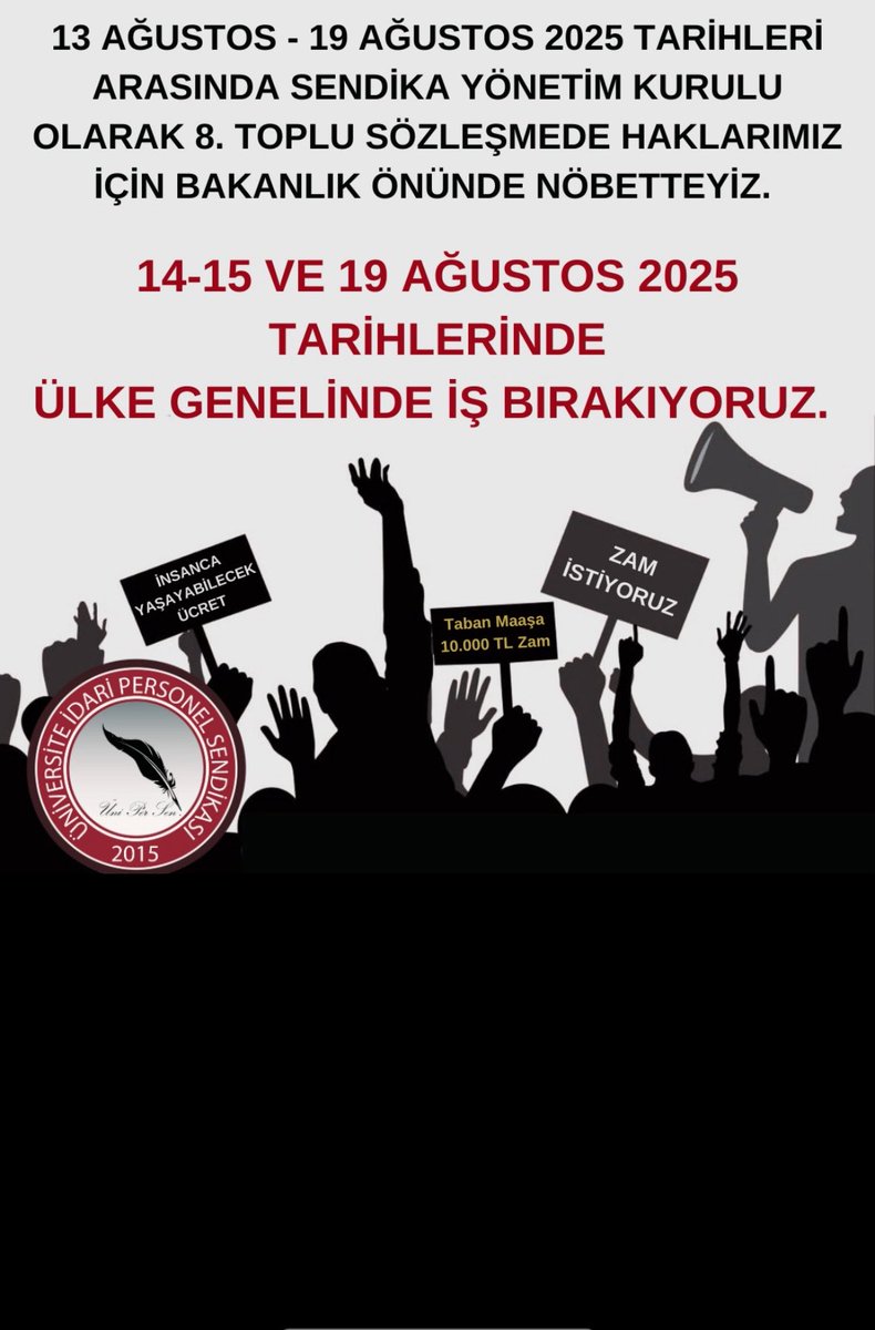 #TayinTazminatHakkımızTT
<a href="/tcbestepe/">T.C. Cumhurbaşkanlığı</a>
<a href="/csgbakanligi/">T.C. Çalışma ve Sosyal Güvenlik Bakanlığı</a>
<a href="/YuksekogretimK/">Yükseköğretim Kurulu (YÖK)</a>
<a href="/MemurSenKonf/">Memur-Sen</a>
<a href="/EgitimBirSen/">Eğitim-Bir-Sen</a>
<a href="/turkegitimsen/">Türk Eğitim Sen</a>
<a href="/egitimis/">Eğitim-İş</a>
<a href="/isikhanvedat/">Prof. Dr. Vedat Işıkhan</a>
<a href="/erolozvar/">Erol Özvar</a>