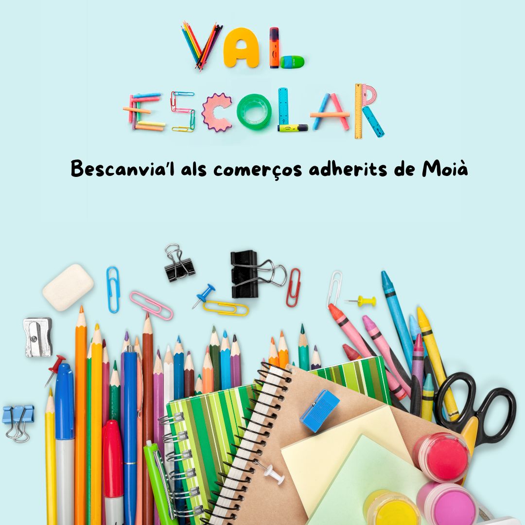 🎒📚 Utilitza el teu val escolar als comerços adherits de l’ABIC Moià.  material escolar, llibres, jocs de taula i molt més… … amb comerç de proximitat! 💛
#ValEscolar #ABICMoià #Moià