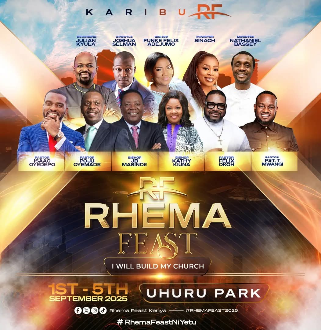 God’s chosen servants are coming together in unity for #RhemaFeast2025. Each one carries a special anointing to minister healing, hope, and breakthrough to His people. Open your heart wide to receive the fresh outpouring of the Holy Spirit. 
#RhemaFeastNiYetu <a href="/pastorpoju/">POJU OYEMADE</a> <a href="/sinach/">Sinach</a>