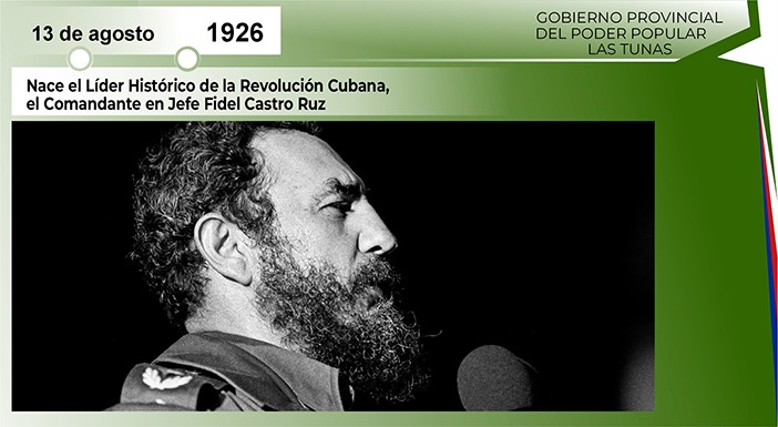 Toda Cuba🇨🇺 honra hoy al Líder Histórico de la Revolución Cubana, en el 99 aniversario de su natalicio.

🗣️ Fidel es de todos y continúa en la primera línea de combate, como siempre dijo que estaría junto a su pueblo, siendo guía perenne.
#100AñosConFidel #PorLasTunasLaVictoria