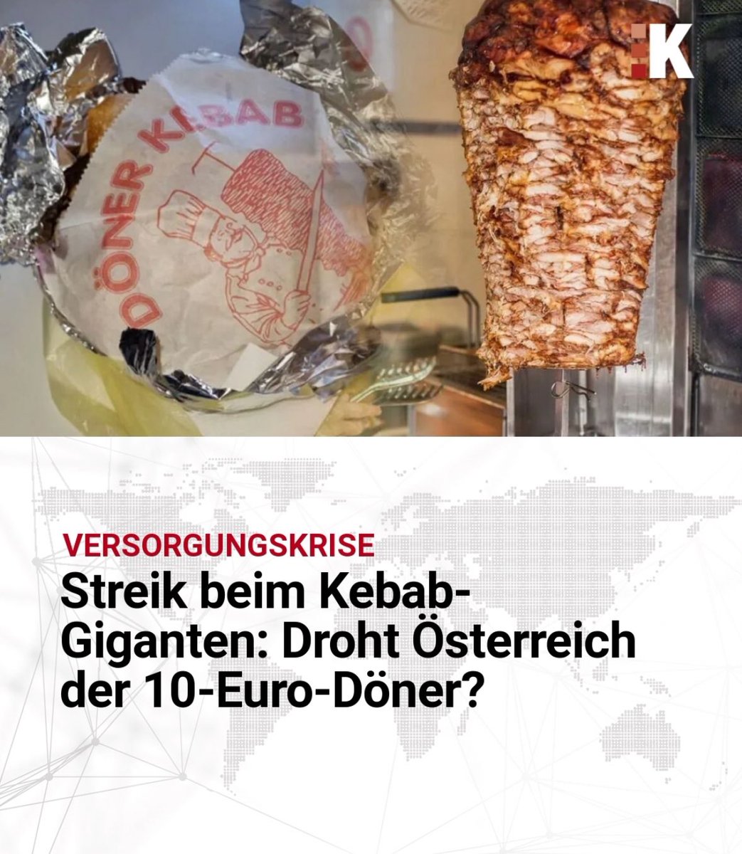 Alle Medien die jz mit 10€ Döner-Headlines titeln, während Hackler im Kebapstandl täglich zweistellige Stundenanzahl hackln, sollen mal bitte den Ball ganz flach halten. 

Volle Solidarität mit den Streikenden ✊
