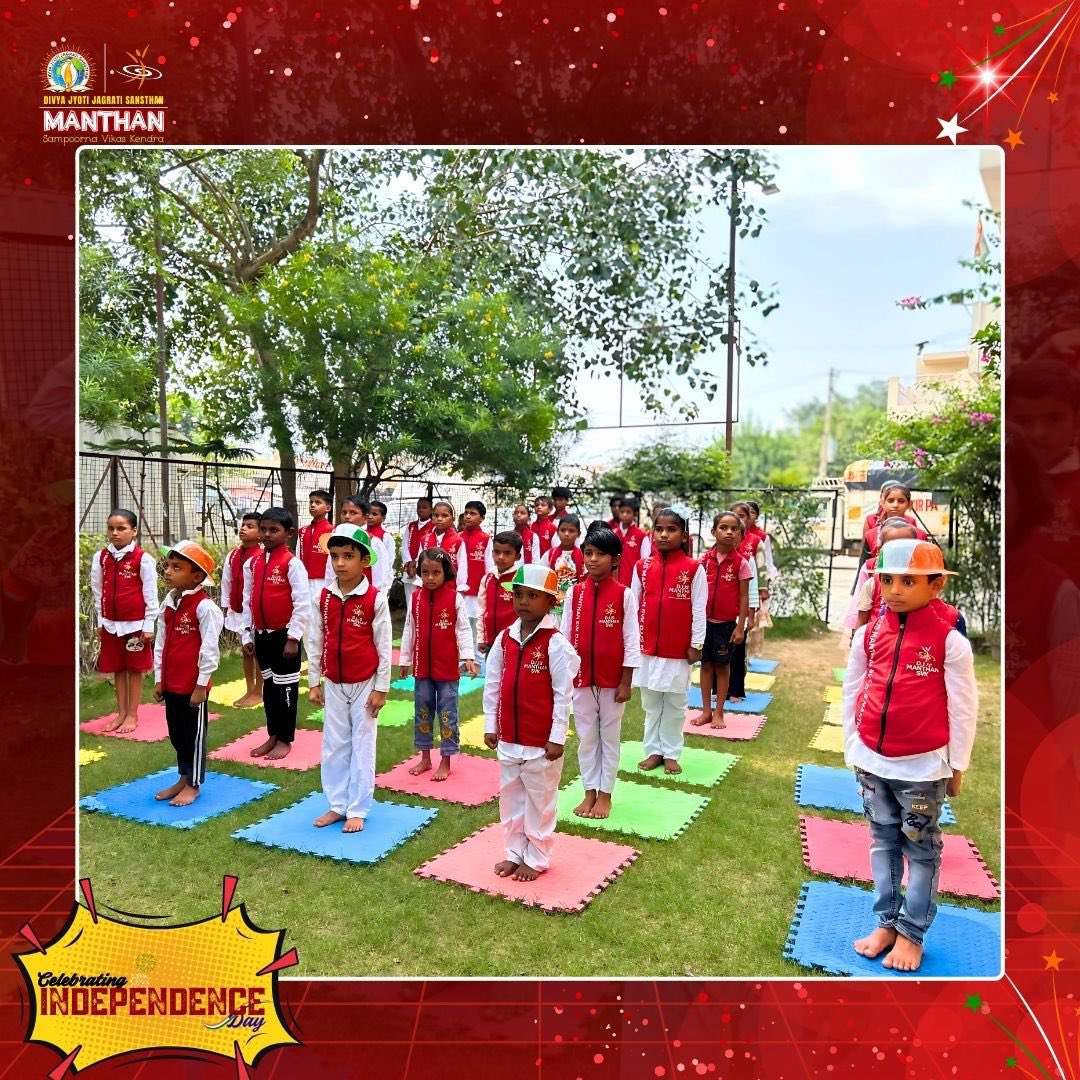 djjsmanthansvk's tweet photo. 🇮🇳✨ Freedom in their hearts, joy in their smiles!
From flag hoisting to patriotic songs, Manthanites celebrated Independence Day with pride. 💚🤍🧡
💬 What’s your favourite school memory of 15th August?
#IndependenceDay #ManthanSVK #FreedomWithValues #PatrioticVibes #DJJS https://t.co/frSFNbn3br