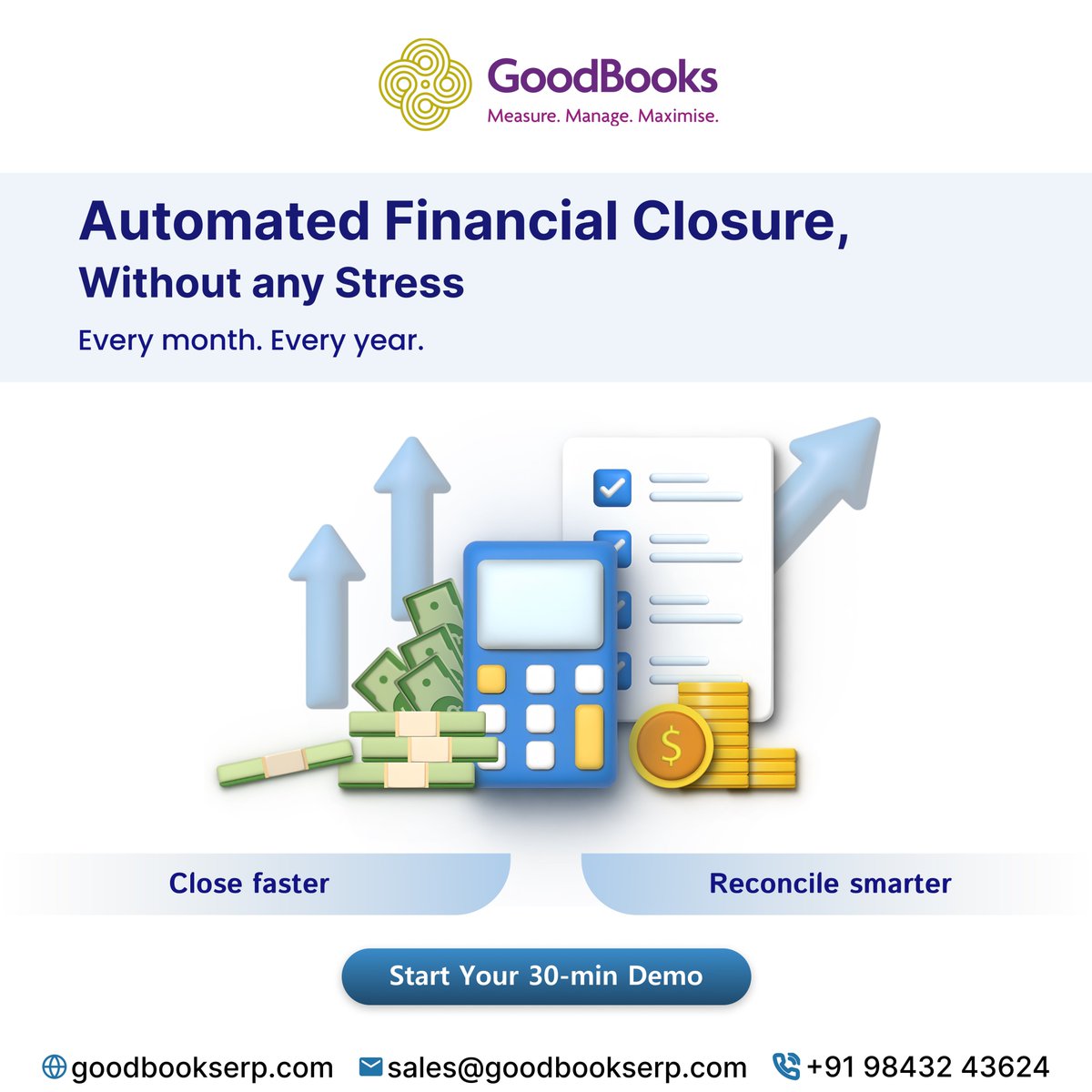 GoodBooks_ERP's tweet image. 🕒 Closing the books shouldn&apos;t slow down your finance team.

Our GoodBooks Finance platform brings a smarter, faster approach to the financial closure

Start Your 30-Min Walkthrough: bit.ly/finance-erp

#financeerpsoftware #financeerpsoftware #financemanagementsoftware #ERP