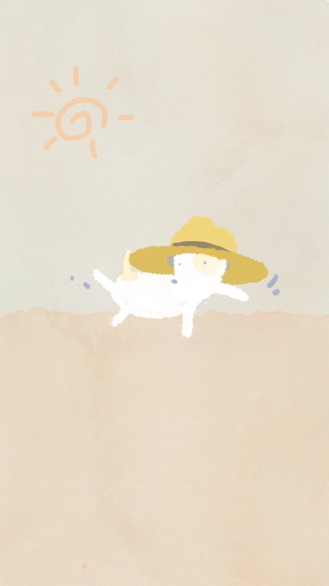 麦わらぼうしがお気に入り straw hat 🐶
＃陽射し対策