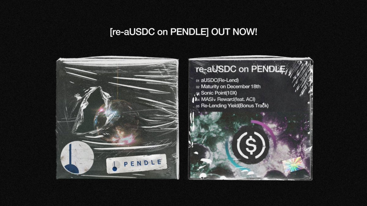 0/ re-aUSDC is NOW LIVE, exclusively available through the re-aUSDC(Dec18) market on <a href="/pendle_fi/">Pendle</a>.

Link to Pool: app.pendle.finance/trade/pools/0x…