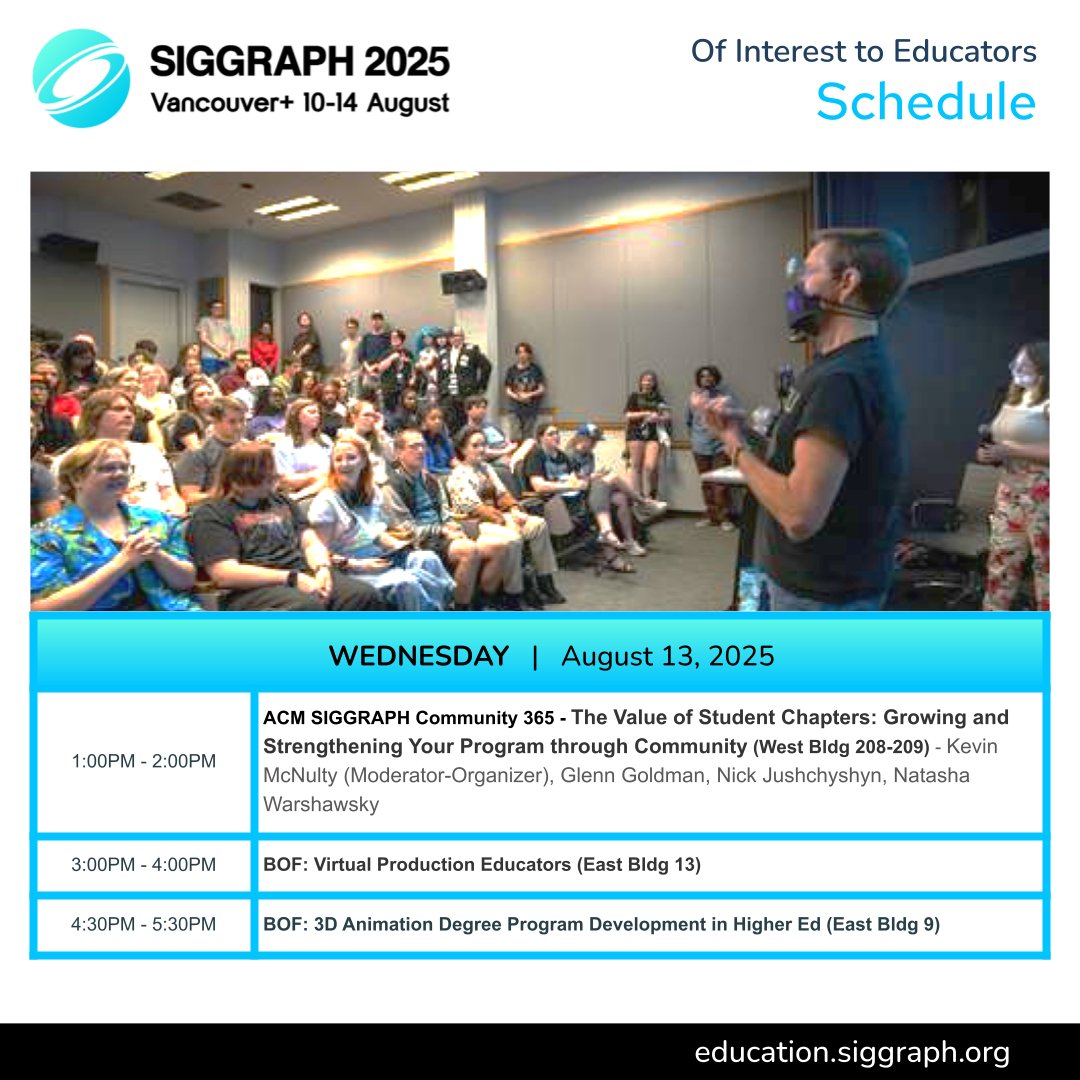 ACM SIGGRAPH Education Committee tweet media
