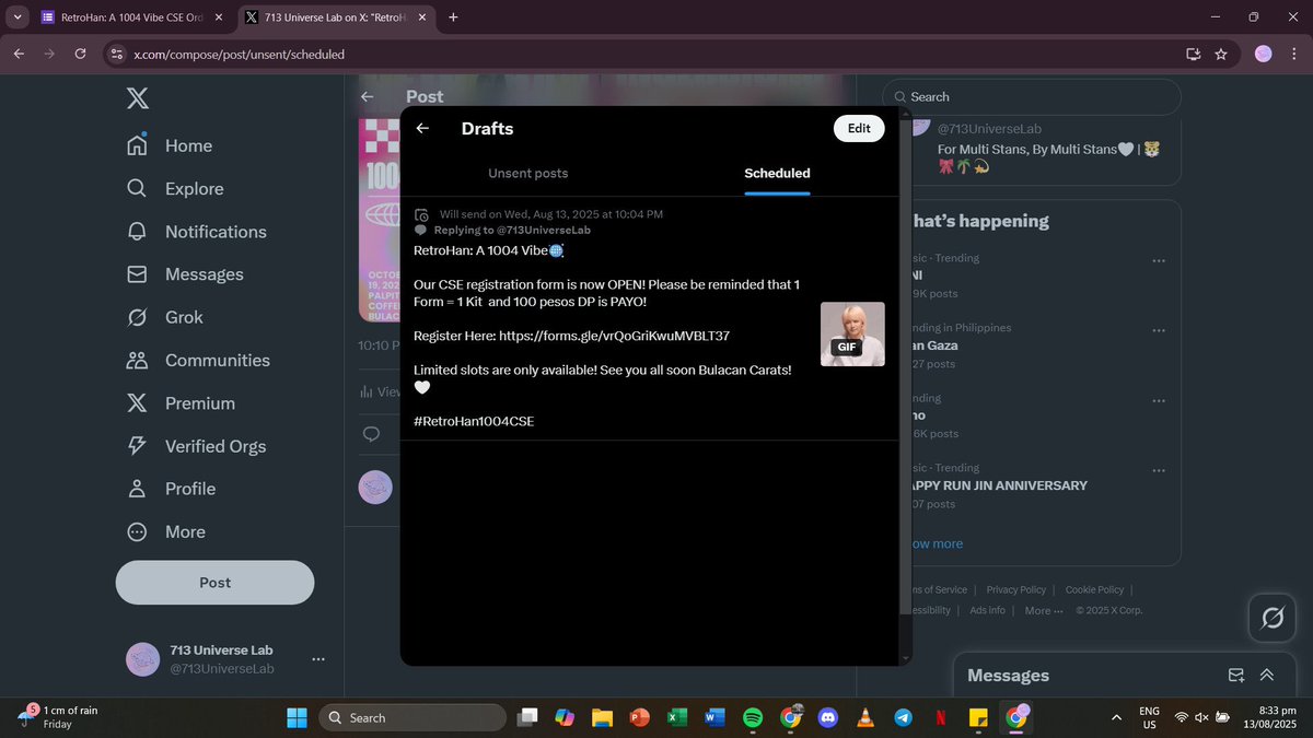 713UniverseLab's tweet image. Scheduled already! Get ready to fill up carats and let’s celebrate Jeonghan’s special day together!🤍
#RetroHan1004CSE