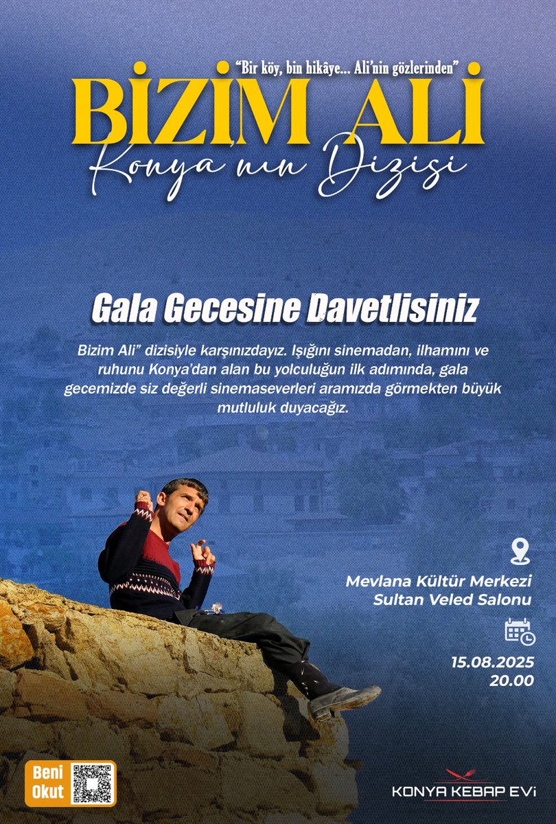 Necmettin Erbakan Üniversitesi (@neuniversitesi) on Twitter photo 🎬 NEÜ’den Gala Gecesine Davet
Üniversitemiz Güzel Sanatlar ve Mimarlık Fakültesi Radyo, Televizyon ve Sinema Bölümü öğrencilerimizin emekleriyle hazırlanan “Bizim Ali – Konya’nın Dizisi” izleyiciyle buluşuyor.
Konya’dan ilham alan bu özel yapımın gala gecesine tüm #NEÜ ailesi 🎬 NEÜ’den Gala Gecesine Davet
Üniversitemiz Güzel Sanatlar ve Mimarlık Fakültesi Radyo, Televizyon ve Sinema Bölümü öğrencilerimizin emekleriyle hazırlanan “Bizim Ali – Konya’nın Dizisi” izleyiciyle buluşuyor.
Konya’dan ilham alan bu özel yapımın gala gecesine tüm #NEÜ ailesi
