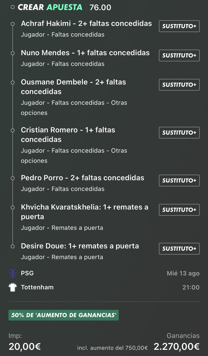 Cashy_Bets's tweet image. Dicho y hecho. Aquí la tenéis.

Va a entrar y justo cuando acabe el partido nos vamos de camino a Marbella a celebrar😈

Si es ✅ sorteo 100€ entre los que den ❤️ y me sigan.