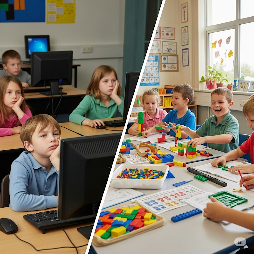 Effective teaching relies on hands-on exploration, inquiry &amp; investigative approach that activates all senses. 
This summer, I saw how a 4-year-old can learn to read in 2 weeks. This is only possible through effective teaching. 
Technology &amp; AI can’t replace effective teachers.