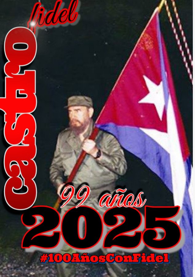 Su legado revolucionario, su firmeza ante el imperio y su amor por Cuba son brújulas de resistencia y esperanza.
#HolguínSí #100AñosConFidel #FidelPorSiempre