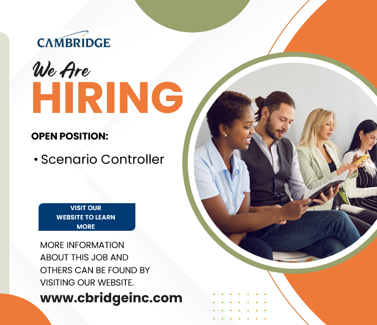 cbridgeinc's tweet photo. We're Hiring! We have an exciting position we're looking to fill right away:

- Scenario Controller -  https://t.co/si8r7Z8xxG

Apply now or if you know someone who might be a good fit email recruiting@cbridgeinc.com https://t.co/TexuRUaHtt