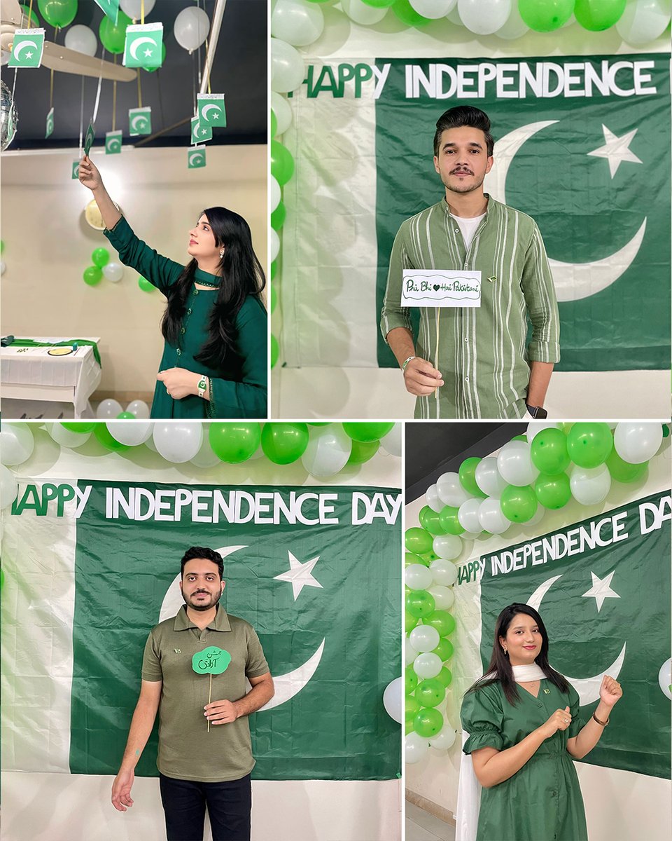 devbox_co's tweet image. This 14th August, we came together to celebrate the true essence of freedom with joy, unity, and love for our homeland. Our Independence Day was all about honoring Pakistan’s journey and dreaming for a brighter tomorrow.
Happy Independence Day!💚

#Pakistanindependenceday #devbox