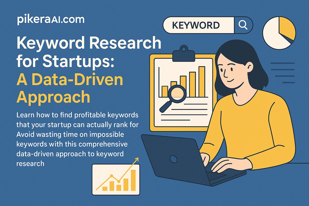 I just wrote an entire article on "Keyword Research for Startups":

Check this out here: pikeraai.com/blog/keyword-r…