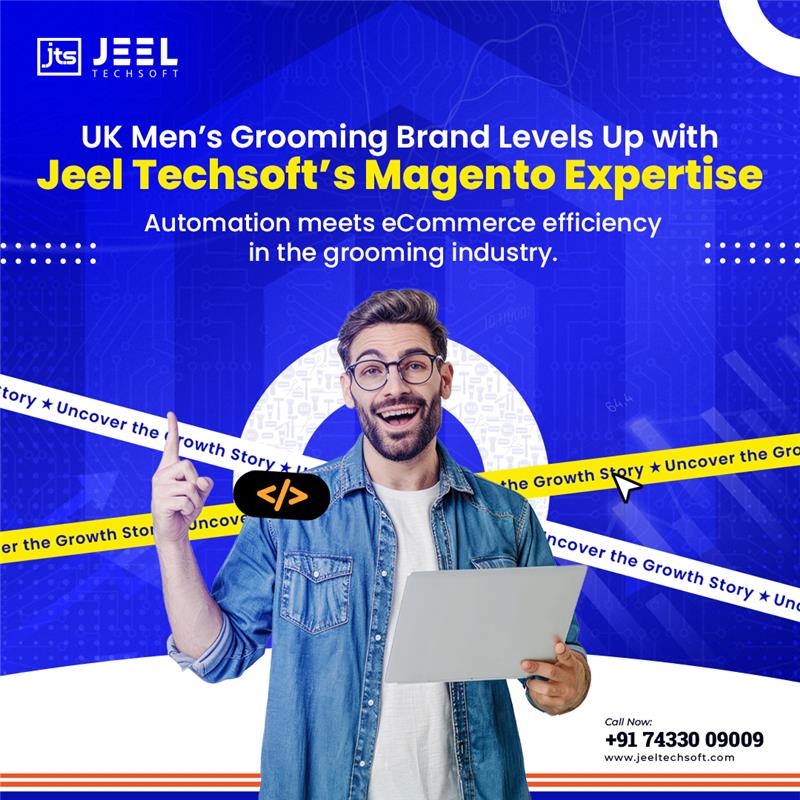 JeelTechsoft's tweet image. 🚀 UK Men’s Grooming Brand boosted sales & efficiency with Jeel Techsoft’s Magento expertise.
Smarter automation. Higher performance. Sustainable growth.
👉Read the case study: jeeltechsoft.com/case-study/mag…
#MagentoExperts #MagentoAgency #CaseStudy #BusinessGrowth #eCommerceSuccess