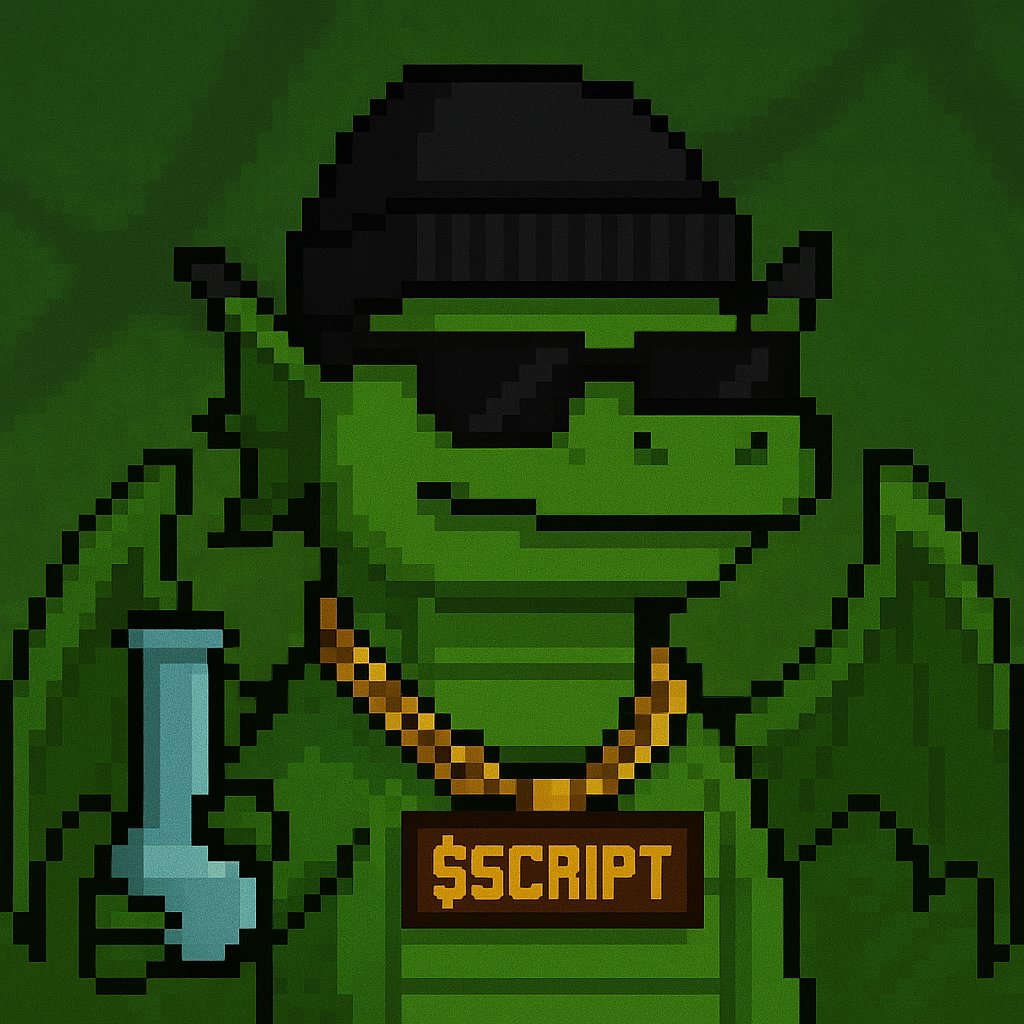 Celestial Sombori (@sardioz1) on Twitter photo <a href="/0xSeptis/">0x Septis 🧪</a> I've always been bullish on $SCRIPT
CA:
7qzGBsStxpQ6zBCzpFbfFBbtmmpgqdyk42vJXgzApump <a href="/0xSeptis/">0x Septis 🧪</a> I've always been bullish on $SCRIPT
CA:
7qzGBsStxpQ6zBCzpFbfFBbtmmpgqdyk42vJXgzApump
