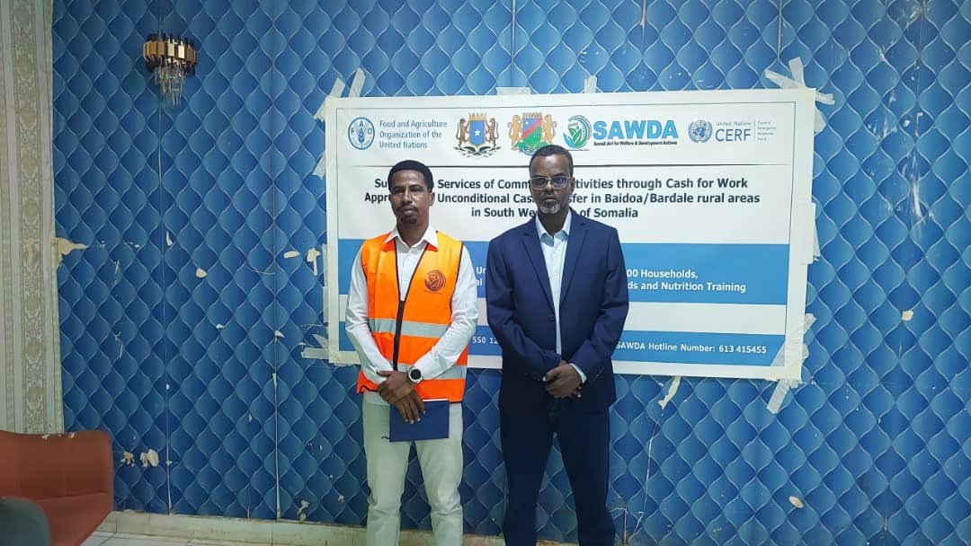 SAWDA_ORG's tweet photo. SAWDA held a successful kick-off meeting with the Bardale DC to discuss the implementation of upcoming project.

This initiative funded by CERF–FAO, aims to support drought &amp; flood-affected communities in SWS Somalia reaching 4,850 HHs with vital assistance.

@FAOSomalia @FAO https://t.co/J5cjwRGUbN