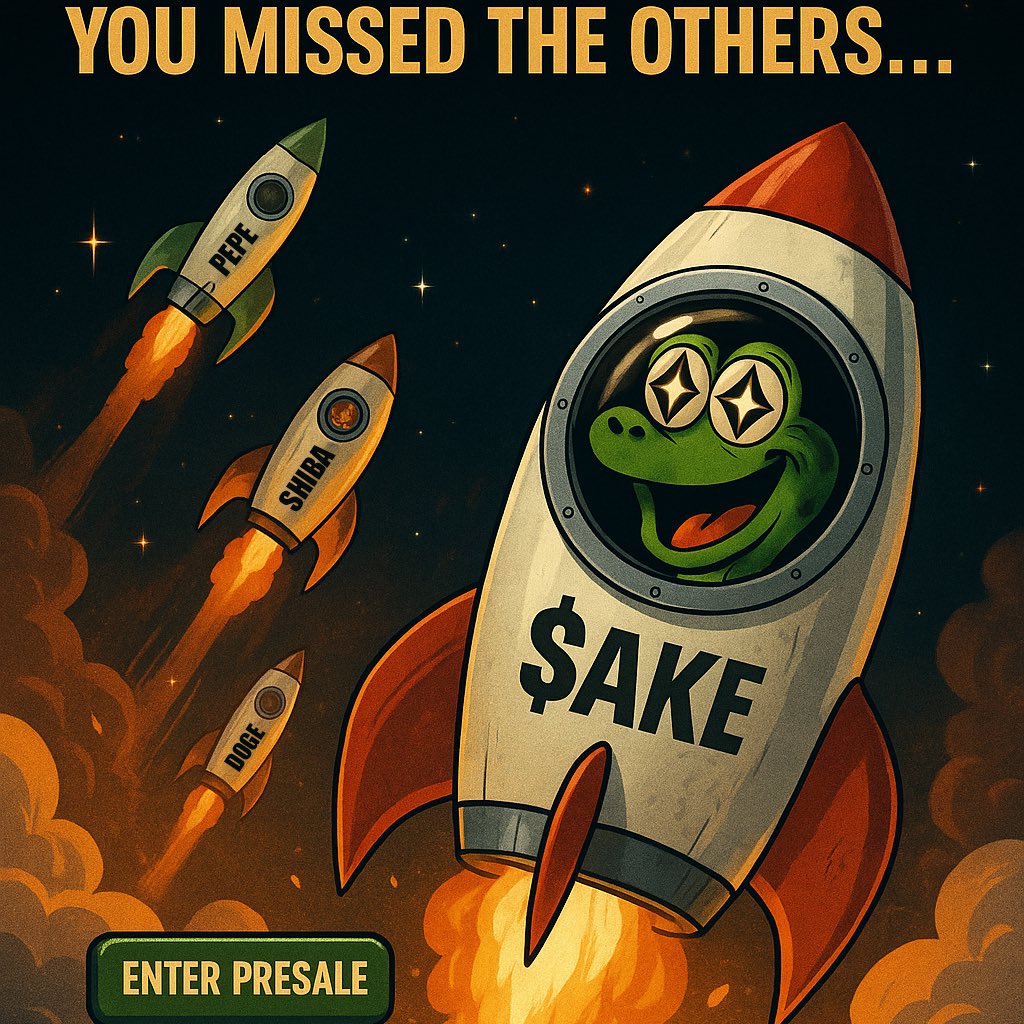 snakyway's tweet photo. In 5 days, $AKE stops being a presale… and starts being a rocket 🚀💥#SnakyWay

Final chance to grab: https://t.co/jMFNWlKqr8 https://t.co/7SRew9sFeH