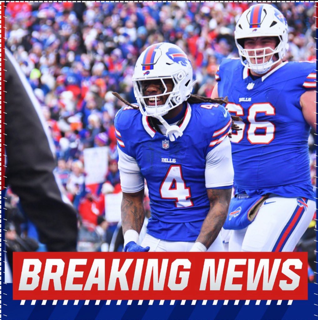 Buddie_Sports's tweet photo. The #Bills have finally agreed to terms on a big new contract for Pro Bowl RB James Cook, agent Zac Hiller of @LAASportsEnt tells Buddie Sports

It’s a 4-year, $48M deal with $30 guaranteed, locking in another young star in Buffalo for years to come. https://t.co/lG9ZPbKXK8