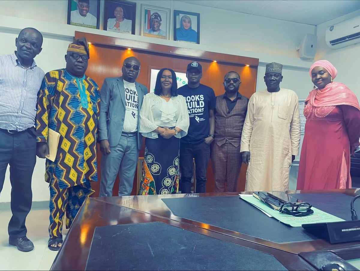 CEO of <a href="/Librarygovng/">National Library of Nigeria</a> and directors. They commended our work, endorsed our proposal, and agreed to move forward with an MOU to make it official
A big step for our Books Build Nation National Literacy Empowerment Library Project and Readers Arise Movement promoting reading culture