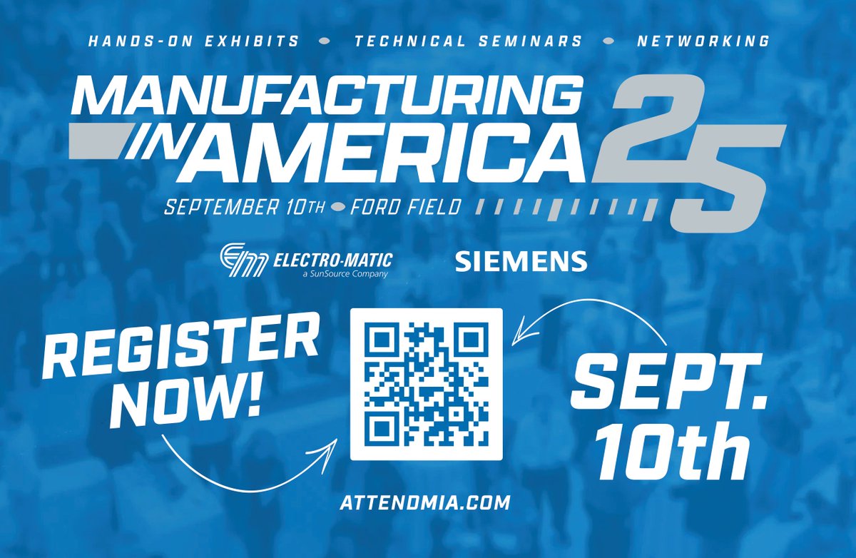 🦁 Manufacturing in America 2025 is less than a month away &amp; registration is open!! 

Register for #MiA25 Today: attendmia.com