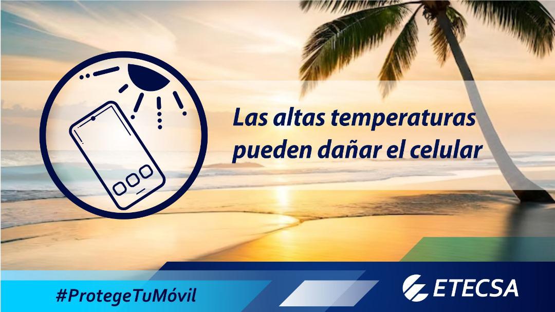 Este verano llega con altas temperaturas 🥵☀️. 
Disfruta de esta época del año y recuerda, 👉 #ProtegeTuMóvil 📲, en él puedes conservar valiosos recuerdos 🤳.