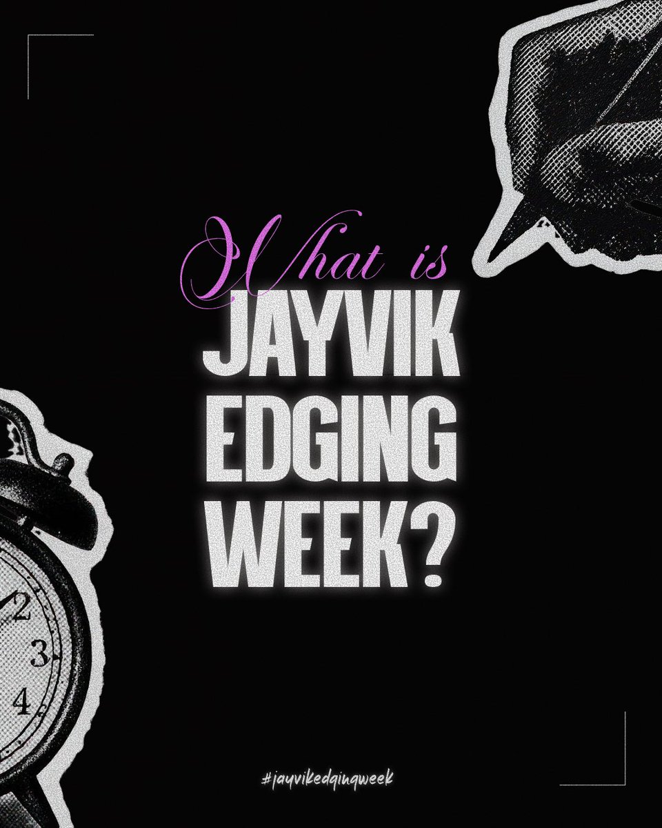 jvedgingweek's tweet photo. 💜Jayvik edging week is a special event indeed.
To keep suspense, we have divided it into two parts!
ᐧᐧᐧᐧᐧᐧᐧᐧᐧᐧᐧᐧ☾ ˖°˖☆ ˖°˖☽ᐧᐧᐧᐧᐧᐧᐧᐧᐧᐧᐧᐧ
#jayvik #jayvikedgingweek https://t.co/4epi6X9B5A