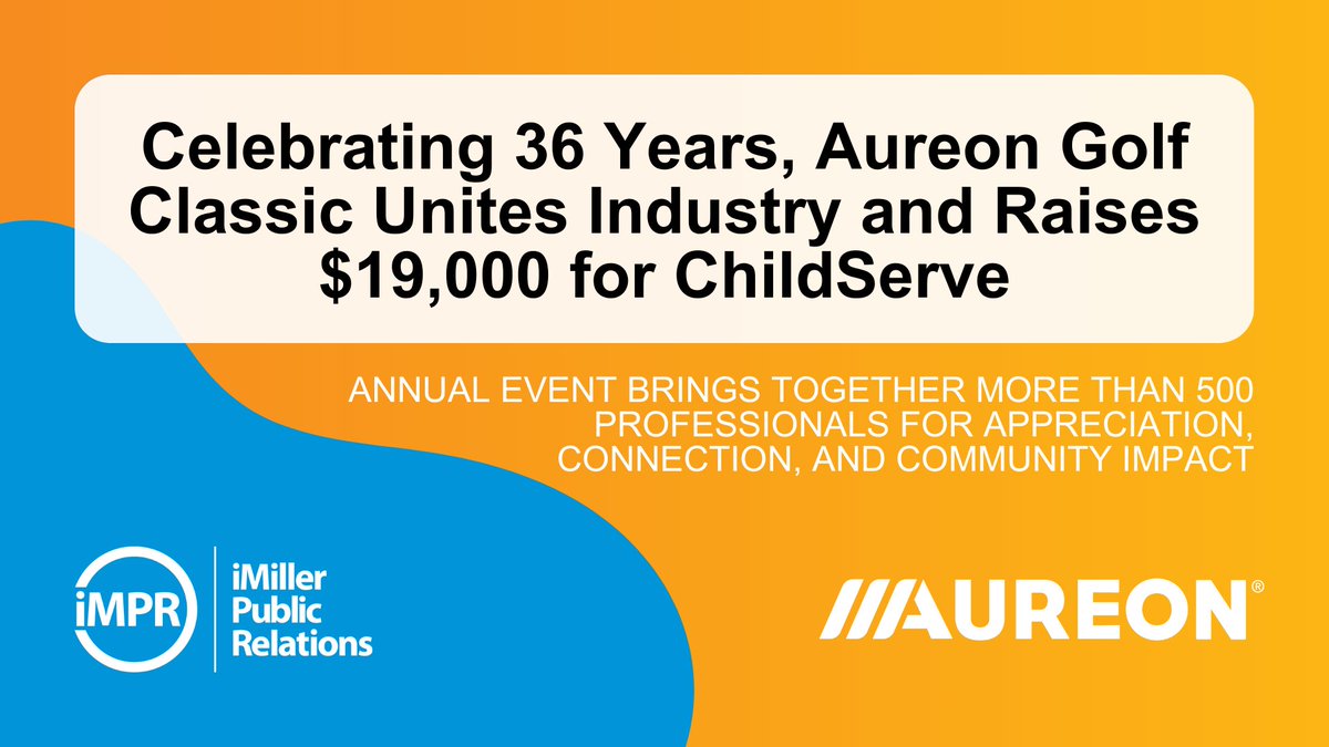 iMiller Public Relations (iMPR) (@imillerpr) on Twitter photo ⛳ @Aureon’s 36th Annual Aureon Classic brought together 500+ professionals nationwide, raising $19K for <a href="/ChildServe/">ChildServe</a>, an Iowa nonprofit helping children with special healthcare needs live great lives.
🔗 imillerpr.com/news/celebrati…
#Aureon #AureonClassic #ChildServe ⛳ @Aureon’s 36th Annual Aureon Classic brought together 500+ professionals nationwide, raising $19K for <a href="/ChildServe/">ChildServe</a>, an Iowa nonprofit helping children with special healthcare needs live great lives.
🔗 imillerpr.com/news/celebrati…
#Aureon #AureonClassic #ChildServe