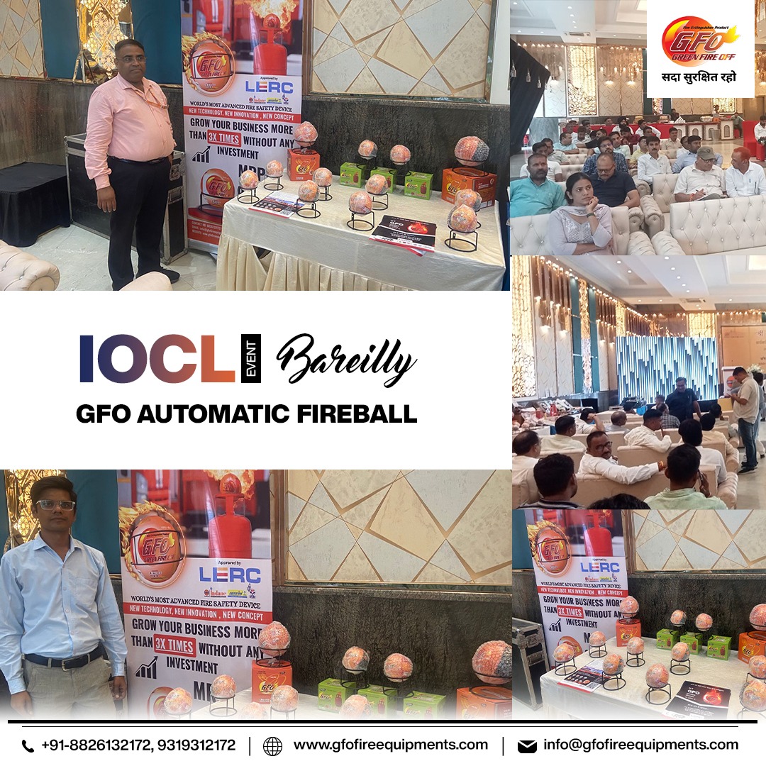 Gfofireball's tweet image. Showcasing the Automatic Fireball at the IOCL Event, Bareilly! 🛡️🔥
24/7 fire protection + business growth without heavy investment.
Innovating for a safer, smarter future for homes &amp;amp; workplaces.
#AutomaticFireball #FireSafety #IOCL #SafetyInnovation #BusinessGrowth #Bareilly