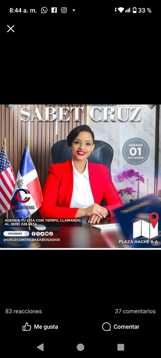 Atención <a href="/ProcuraduriaRD/">Procuraduría General de la República Dominicana</a> <a href="/MigracionRDo/">Dirección General de Migración</a> <a href="/VinicioSenador/">Vinicio Castillo</a> 
Deben investigar a esta Haitíana y está abogada, tiene una conexión de trabajos legalizando papeles de identidad a los HAITIANOS.
