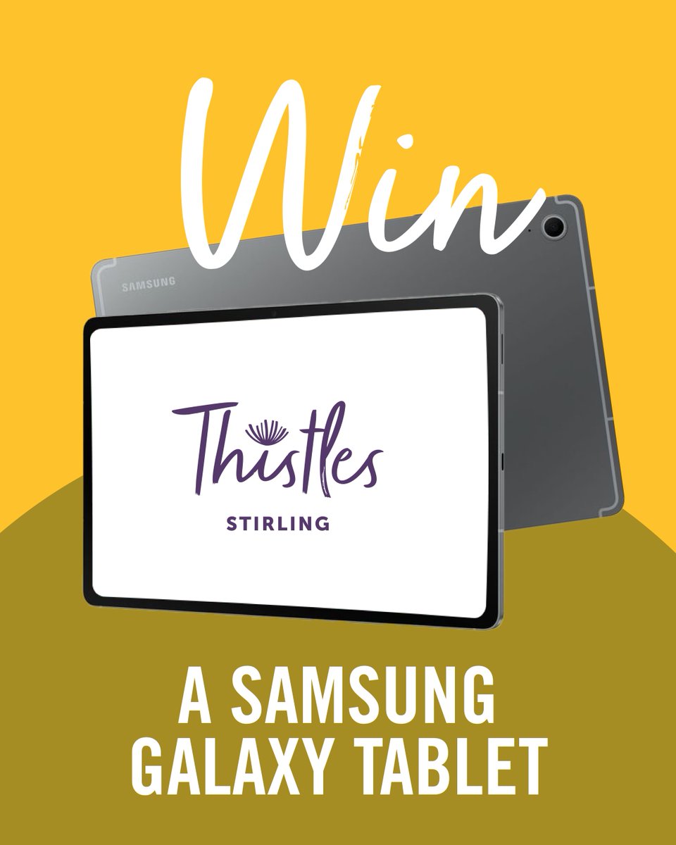 BACK TO SCHOOL = BACK TO WINNING! 🎉

We’re giving away a Samsung Galaxy S10 FE Tablet to one lucky follower to kick off the school year with a bang💥

Enter on our FACEBOOK 👉 facebook.com/ThistlesStirli…

Be quick, giveaway ends 09:00 20/08/25.

T&amp;Cs apply.
