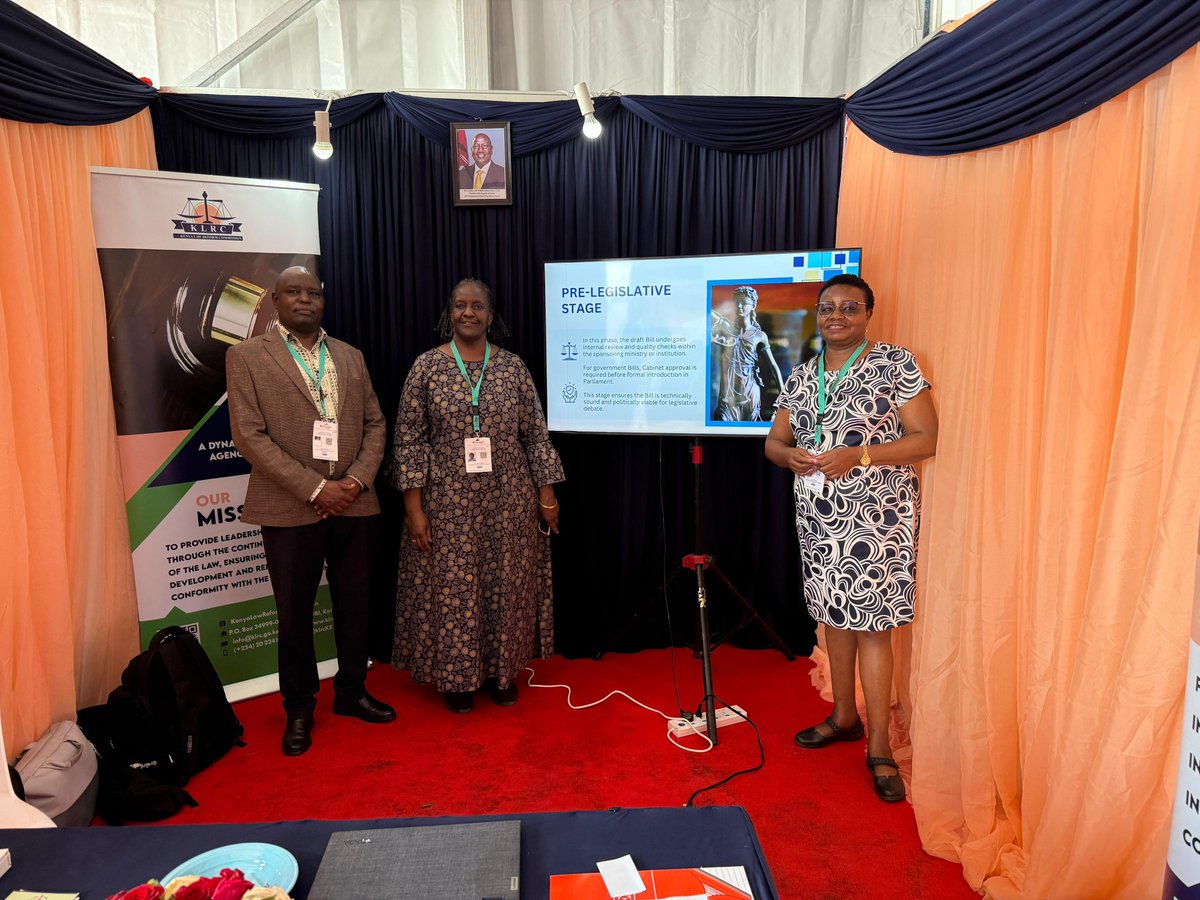 klrcKE's tweet image. Our senior leadership stopped by our booth to catch up with KLRC’s team attending the devolution conference.
#DevolutionConference2025
#ProgressiveLawReform