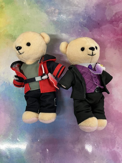 lashin_honten2's tweet image. 🎀入荷情報🎀

🎀くまめいと #WhiteTails【ワイテルズ】 くま本体&amp;amp;衣装セット
🎀#KnightA -騎士A- ぬいぐるみキーホルダー 2023 New Year ver. #まひとくん。
🎀