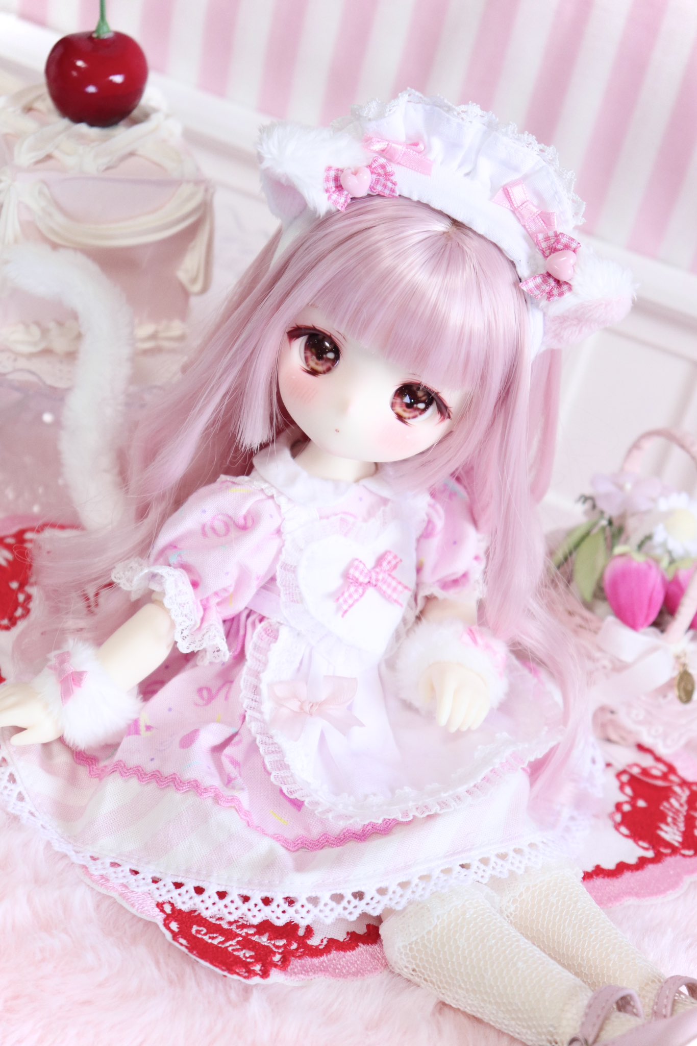 uramo♡ uramo♡リメイク✩⃛Babyくまちゃんのファンシーふりふりバッグ uramo♡ uramo♡リメイク✩⃛Babyくまちゃんのファンシーふりふ