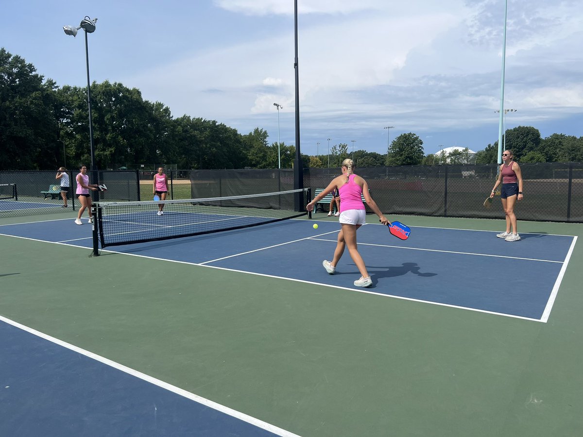 MUSaintsSoccer's tweet image. MUW⚽️ had our 2nd Annual Alumni Pickleball Extravaganza on Sunday, much fun was had by all, and there were some very competitive games😅🏆!!  Many thanks to @lindalarrigan for securing the courts, organizing, and her unending support 🙏 👏😜❤️!!
#notjustsoccer
#funinthesun