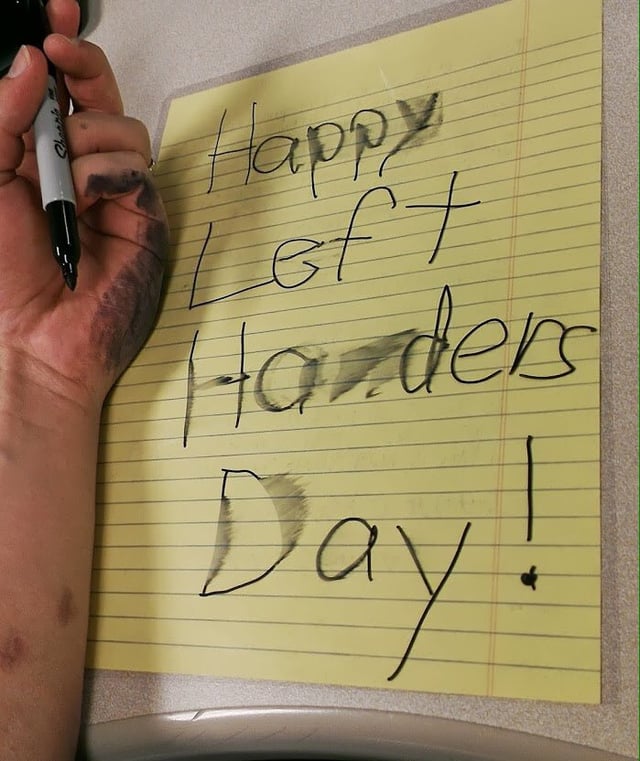 Happy International Left Handers Day to those that... celebrate