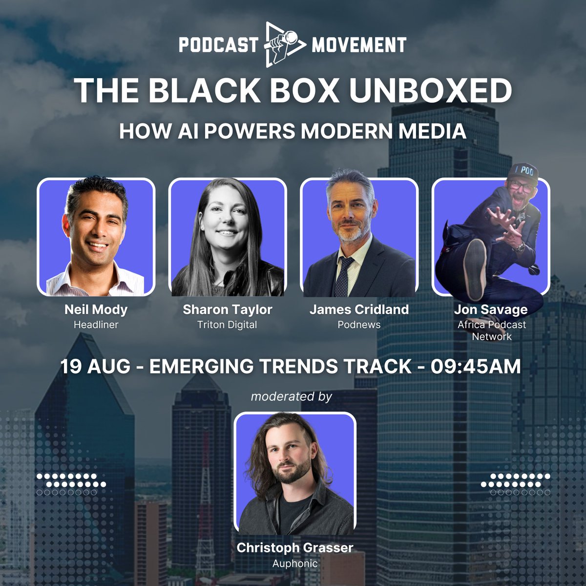 How do new tools shape our work and lives?  We've gathered experts from across the industry - and the globe 🌍 - coming together to unpack where media stands and where it’s going.  We’ll go straight to the signal and skip the noise. 🔊
#podcastmovement #mediatrends